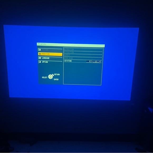 Panasonic PT AX-100U high definition projector with accessories. No remote. - Picture 3 of 16